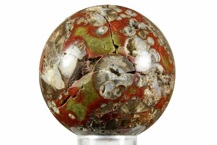 Polished Mushroom Jasper Sphere - Arizona #370881
